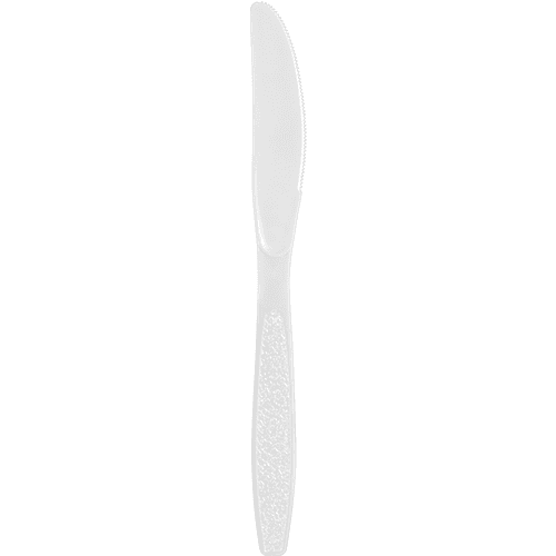 Berk White Heavy Weight Plastic Knife