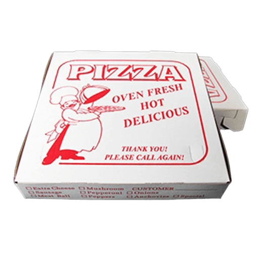 12" x 12" x 2" Clay Coated Pizza Box