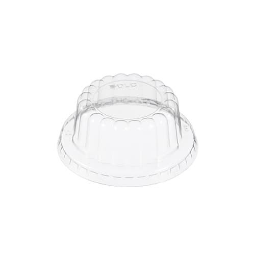 Solo 3.5 oz Dome PET Plastic Food Container Lid - Clear