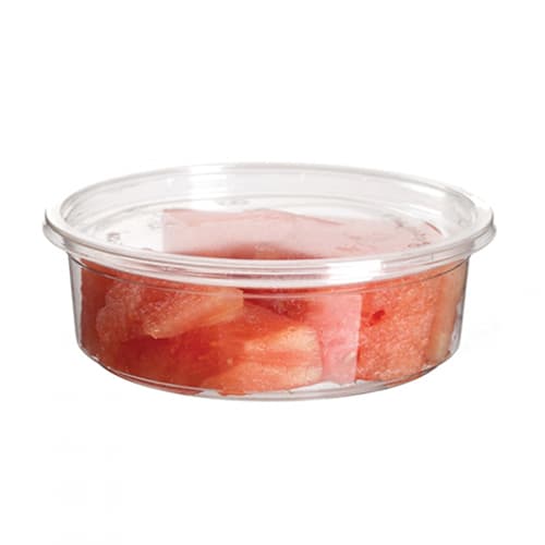 Eco-Products RDP8 8 oz. Compostable Clear PLA Plastic Round Deli Container