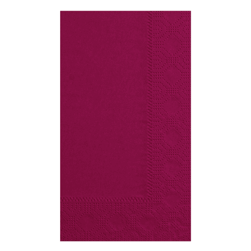 Hoffmaster 15" x 17" Regal Embossed 2-Ply Burgundy Napkins