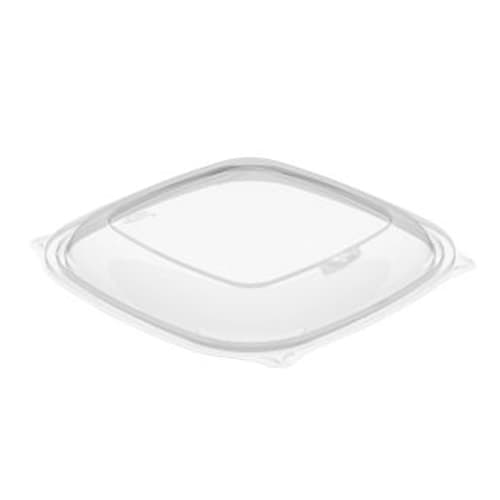 Dart PP2464BDL PresentaBowls Pro Clear Square Vented Lid for 24, 32, 48, 64 oz. Square Plastic Bowls