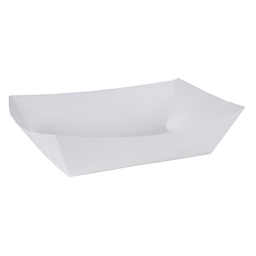 Southern Champion #100 1 lb. White Paper Food Tray