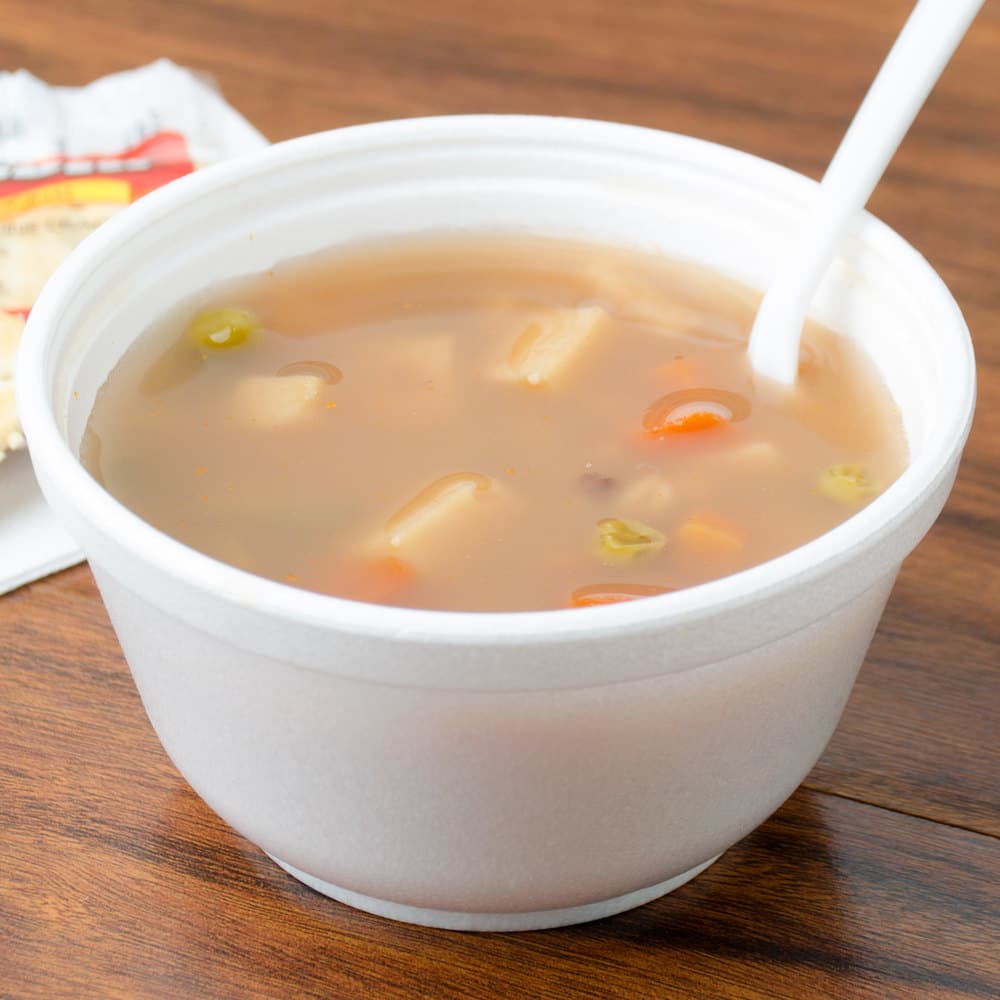 Dart 10 oz. Insulated White Foam Container