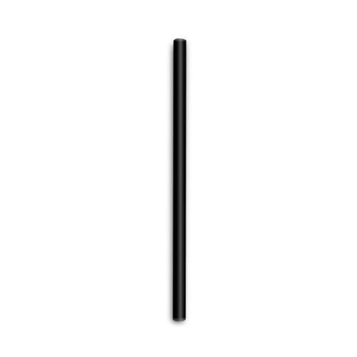 Cell-O-Core 7.75", Giant Extra Heavy Black Unwrapped Plastic Straw