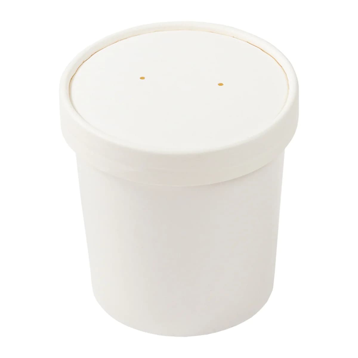 AmerCare Royal 16 oz. White Paper Food Container & Lid Combo