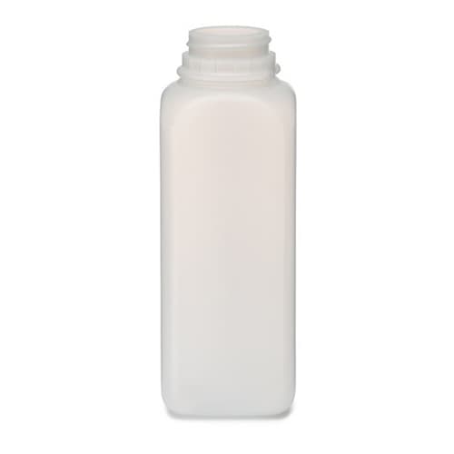 Pint Natural HDPE Plastic Beverage Containers (Cap Not Included)