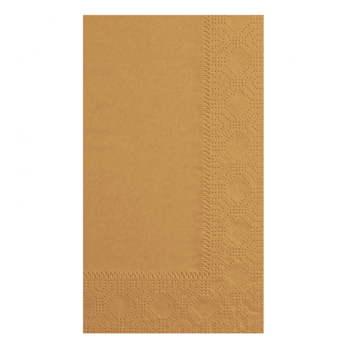 Hoffmaster 15" x 17" Regal Embossed 2-Ply Glittering Gold Napkins