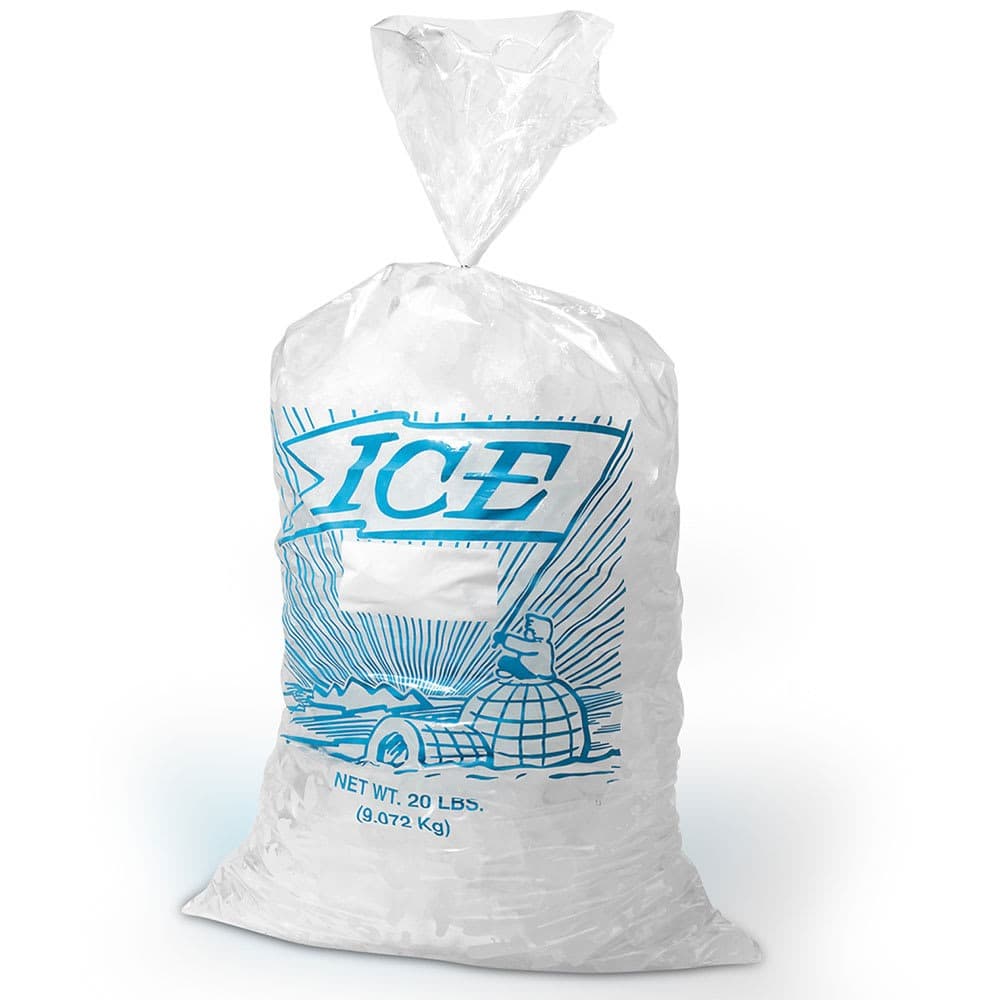 Elkay 12" x 21" 1.2 mil Printed Metallocene Ice Bag -- 10b. - Image 2