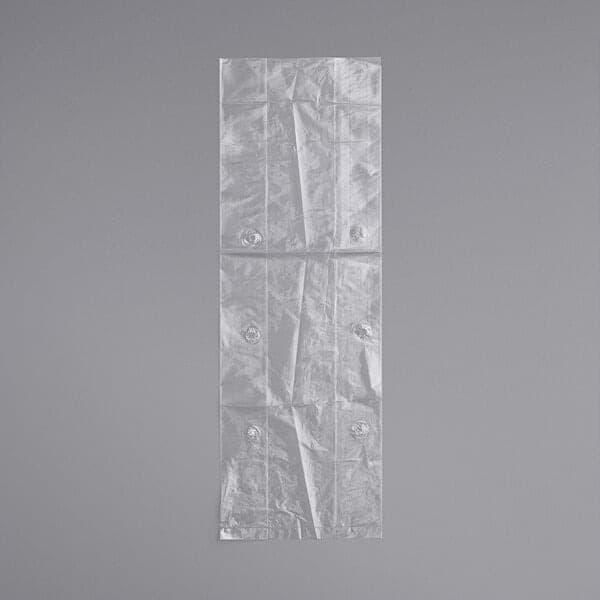 Elkay 6" x 3.5" x 18" .9 mil LDPE Hole Vented Bag - Image 2