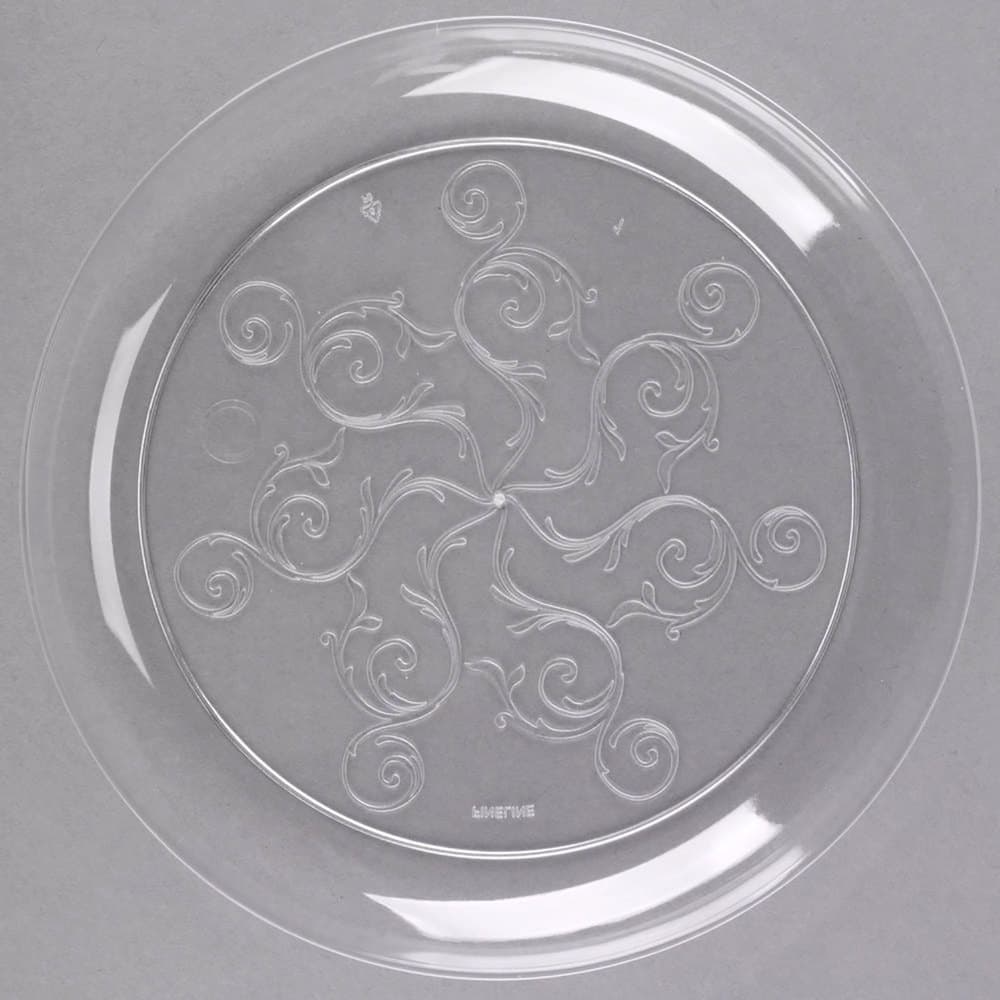 Fineline Savvi Serve 309 9" Clear Plastic Plate - Image 3