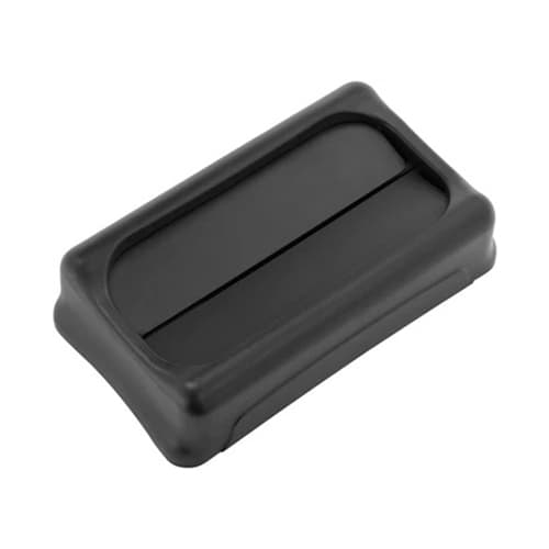 Rubbermaid FG267360BLA Slim Jim Black Drop Shot Trash Can Lid - Image 4