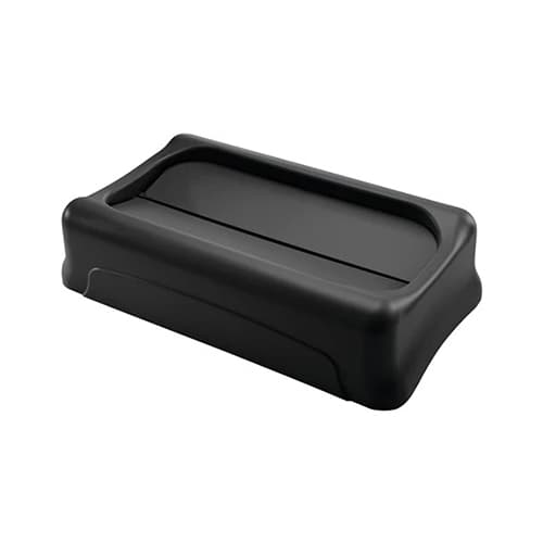 Rubbermaid FG267360BLA Slim Jim Black Drop Shot Trash Can Lid