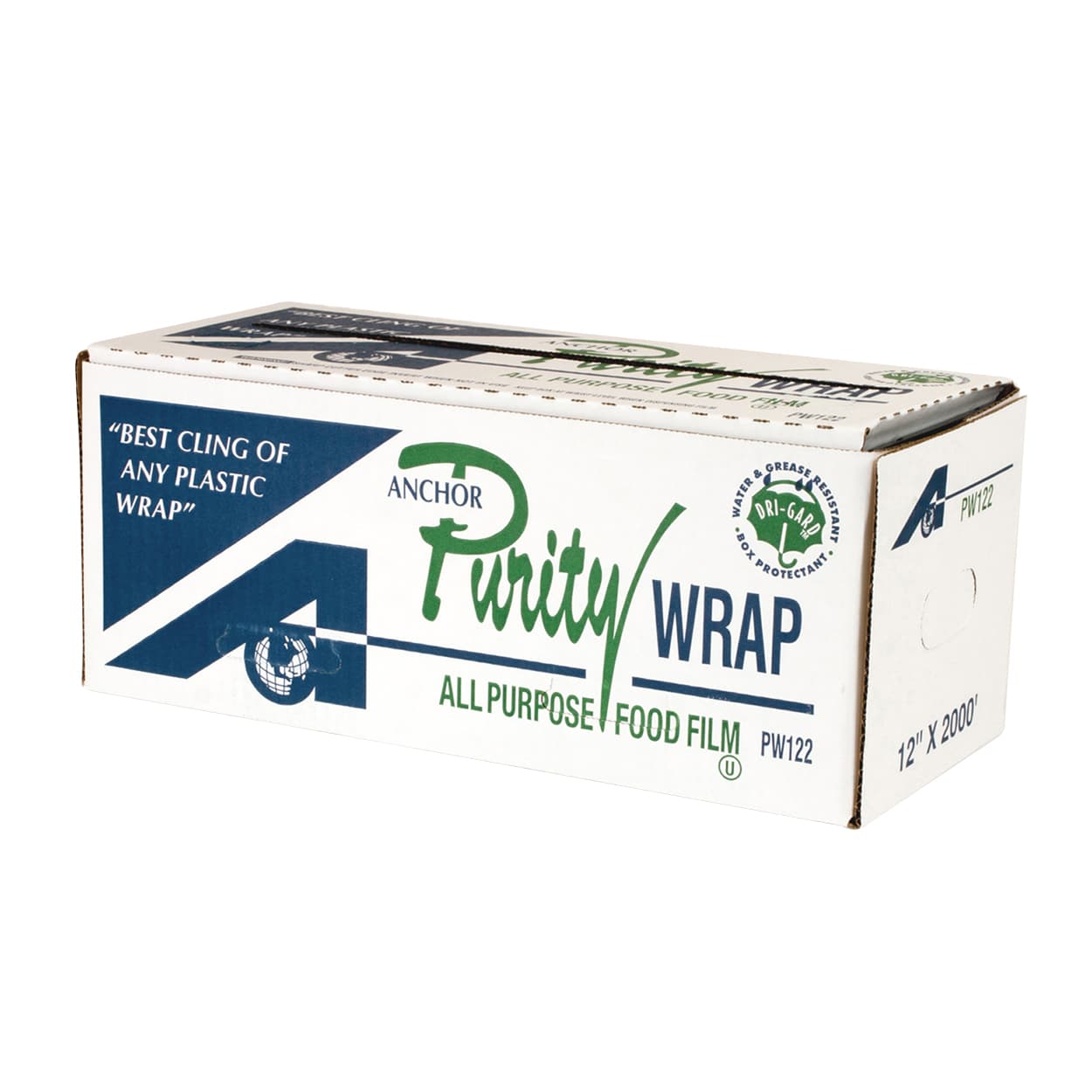 Anchor Purity Wrap® PW122 12″ x 2,000′ Roll Cling Film Cutter Box - Image 2