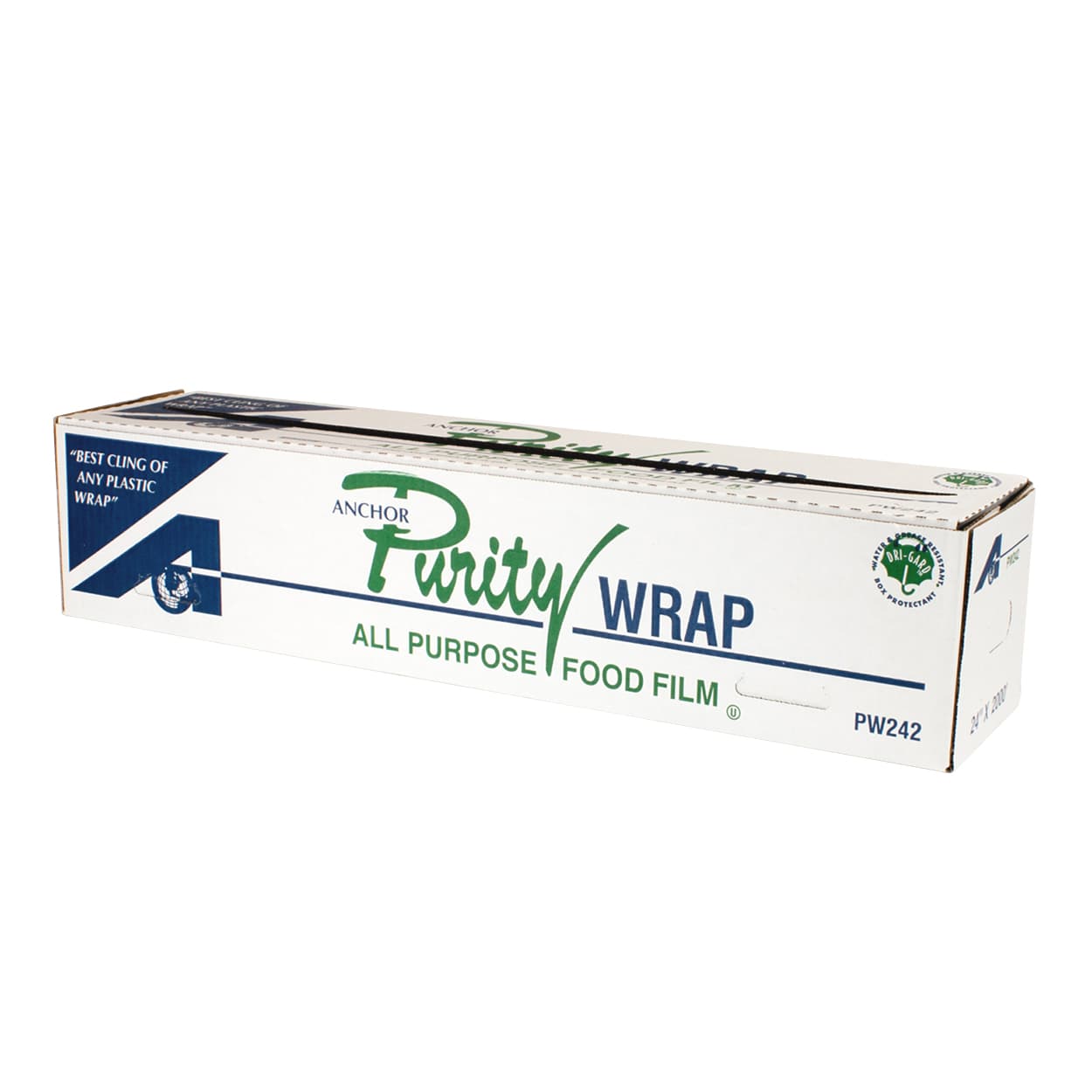 Anchor Purity Wrap® PW242 24″ x 2,000′ Roll Cling Film Cutter Box - Image 2