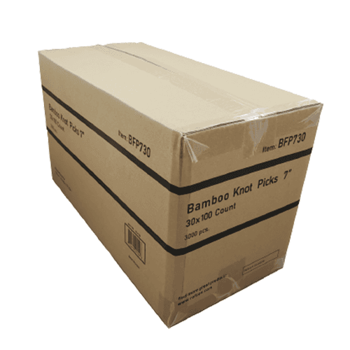 Rofson BFP730 7" Eco-Friendly Knot Bamboo Food Pick - Image 6