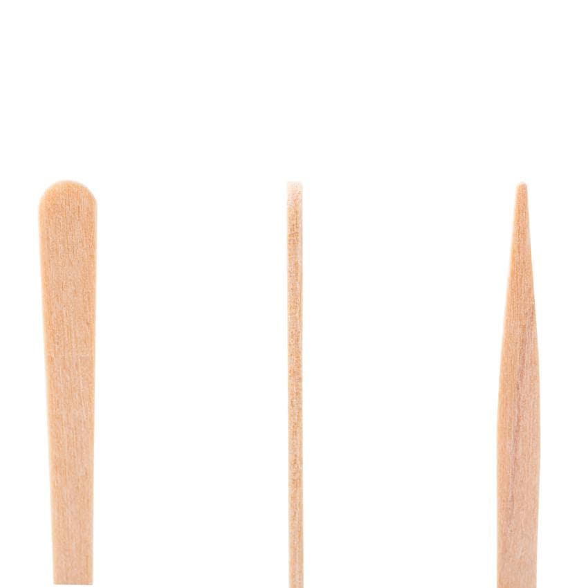 AmerCare Royal R823 3 1/2" Eco-Friendly Wood Flat Food Pick - Image 5