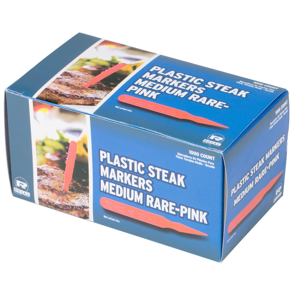 AmerCare Royal RP145B Pink Medium Rare Steak Marker - Image 4