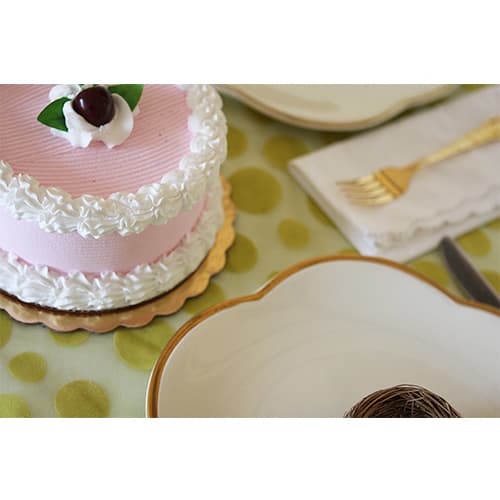 Southern Champion 10" Scalloped Metallic Gold Cake Circle - Image 6