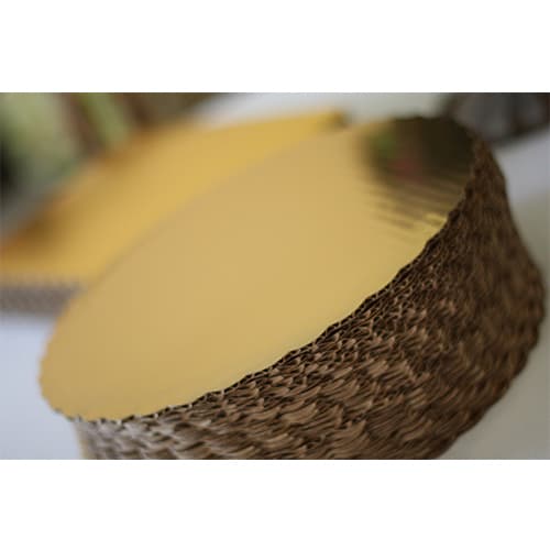 Southern Champion 12" Scalloped Metallic Gold Cake Circle - Image 3
