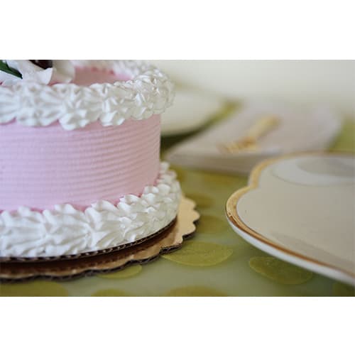 Southern Champion 12" Scalloped Metallic Gold Cake Circle - Image 5