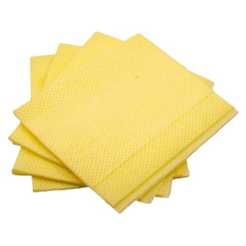 Shore Manufacting 8255 13.5" x 21" Yellow Heavy-Duty Foodservice Wiper - Image 2