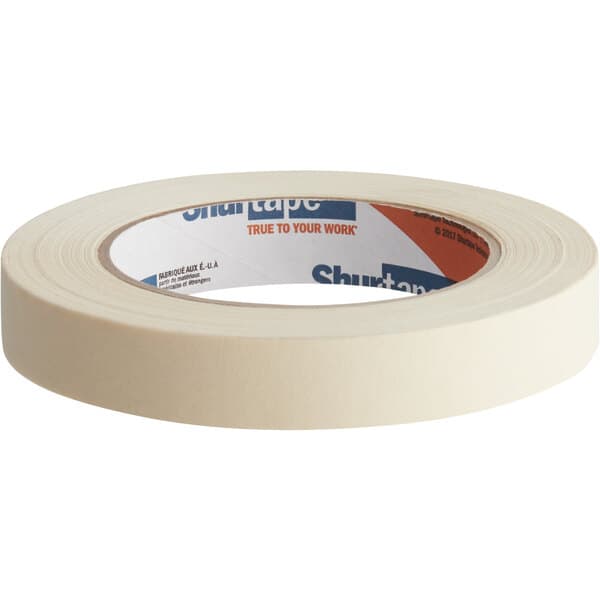 Shurtape CP 083 3/4" x 60 Yards Natural Utility Grade Masking Tape 100486 - Image 2