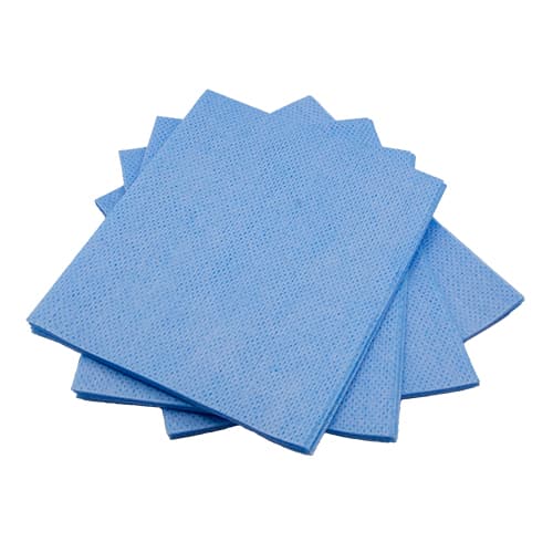 Shore Manufacting 8251 13.5" x 24" Blue Medium-Duty Foodservice Towel