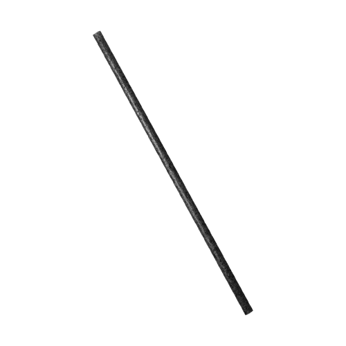 8.27" Standard Black Agave Straw, Unwrapped