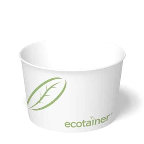 8 oz Paper Deli Container, White