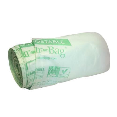 13 Gallon Compostable Can Liner, 24x29", Green