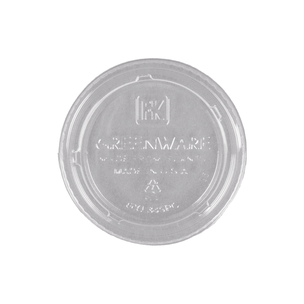 Clear PLA Lid - fits 4 oz Clear Portion Cup
