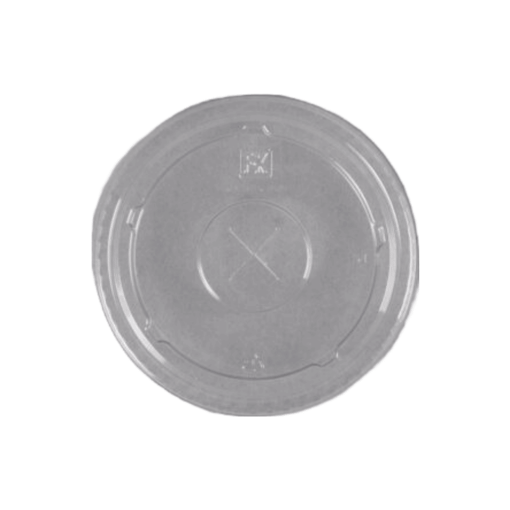 Clear Flat Lid with Straw Slot for 16, 20, 24oz Cups