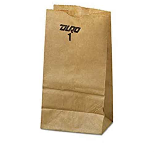 3 1/2" x 2 3/8" x 6 7/8" Kraft Paper Bag