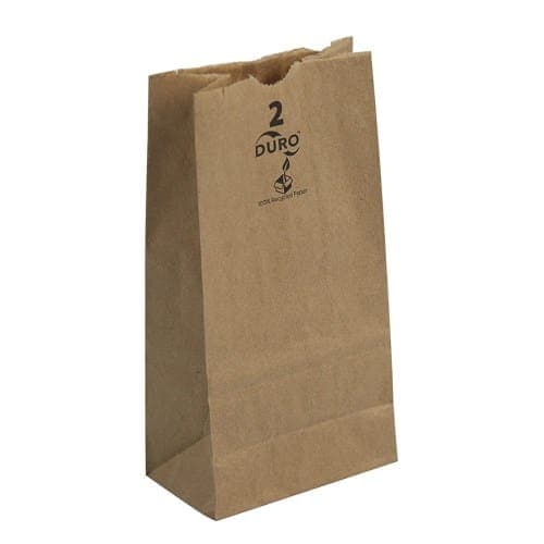 4 5/16" x 2 7/16" x 7 7/8" Kraft Paper Bag
