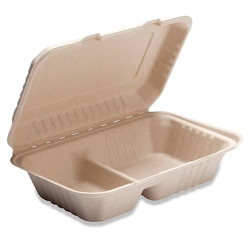 9" x 6" x 3" Hoagie Box, 2-Compartment