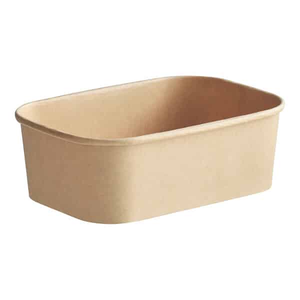 1000 ml Rectangle Kraft Paper Bowl