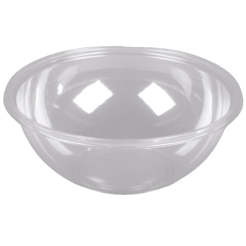 160 oz Round PET Bowl, Clear