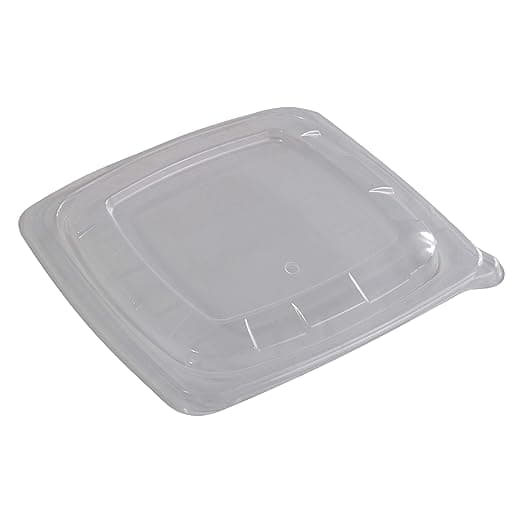 Flat PP Lid - fits 24-32 oz Square Pulp Bowls