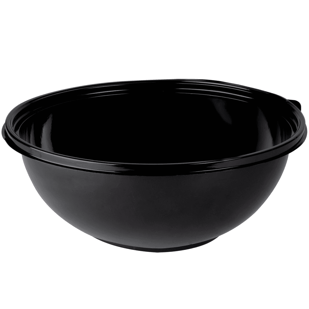 320 oz Round PET Bowl, Black