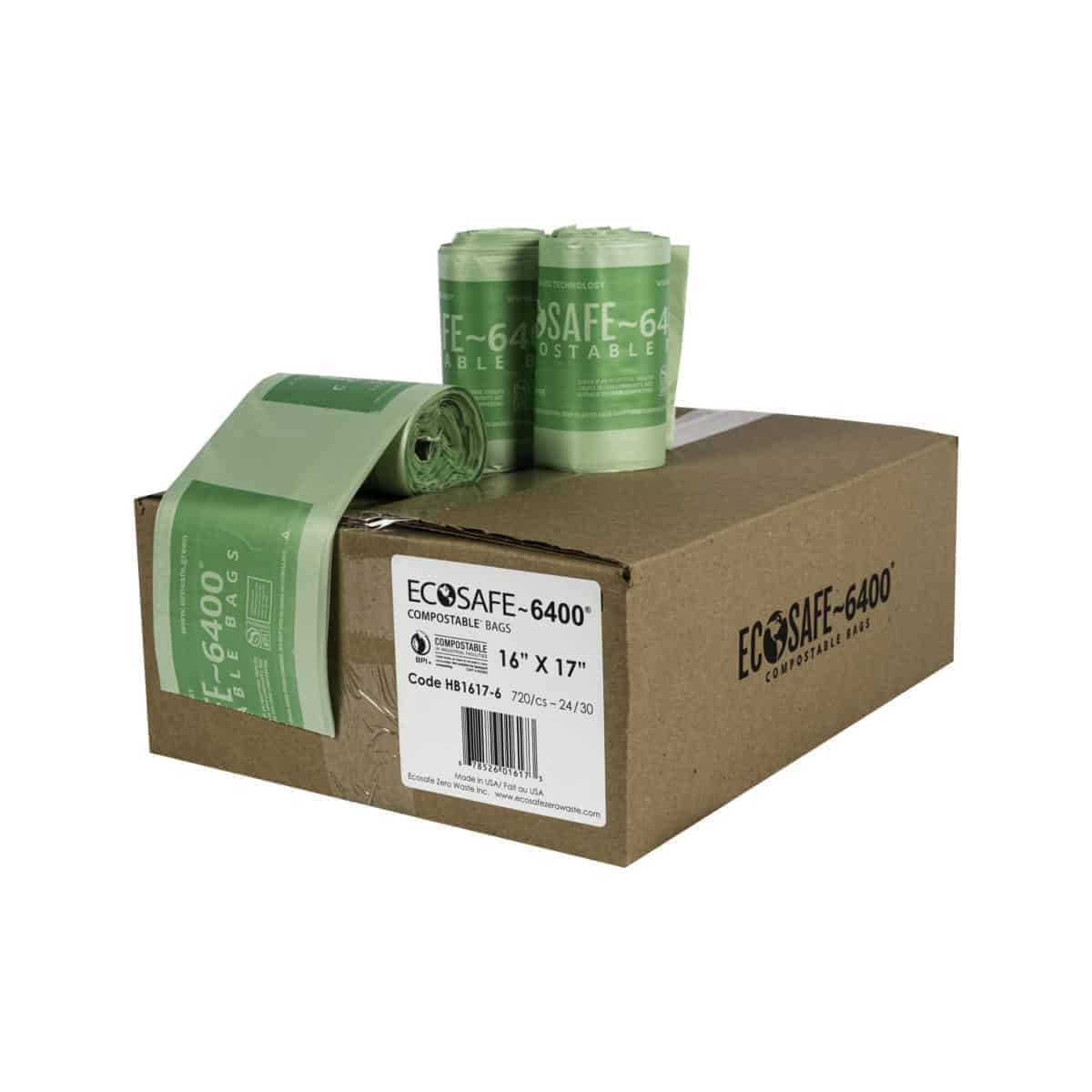 2.5 Gallon Compostable Can Liner, 16x17, 0.6 mil