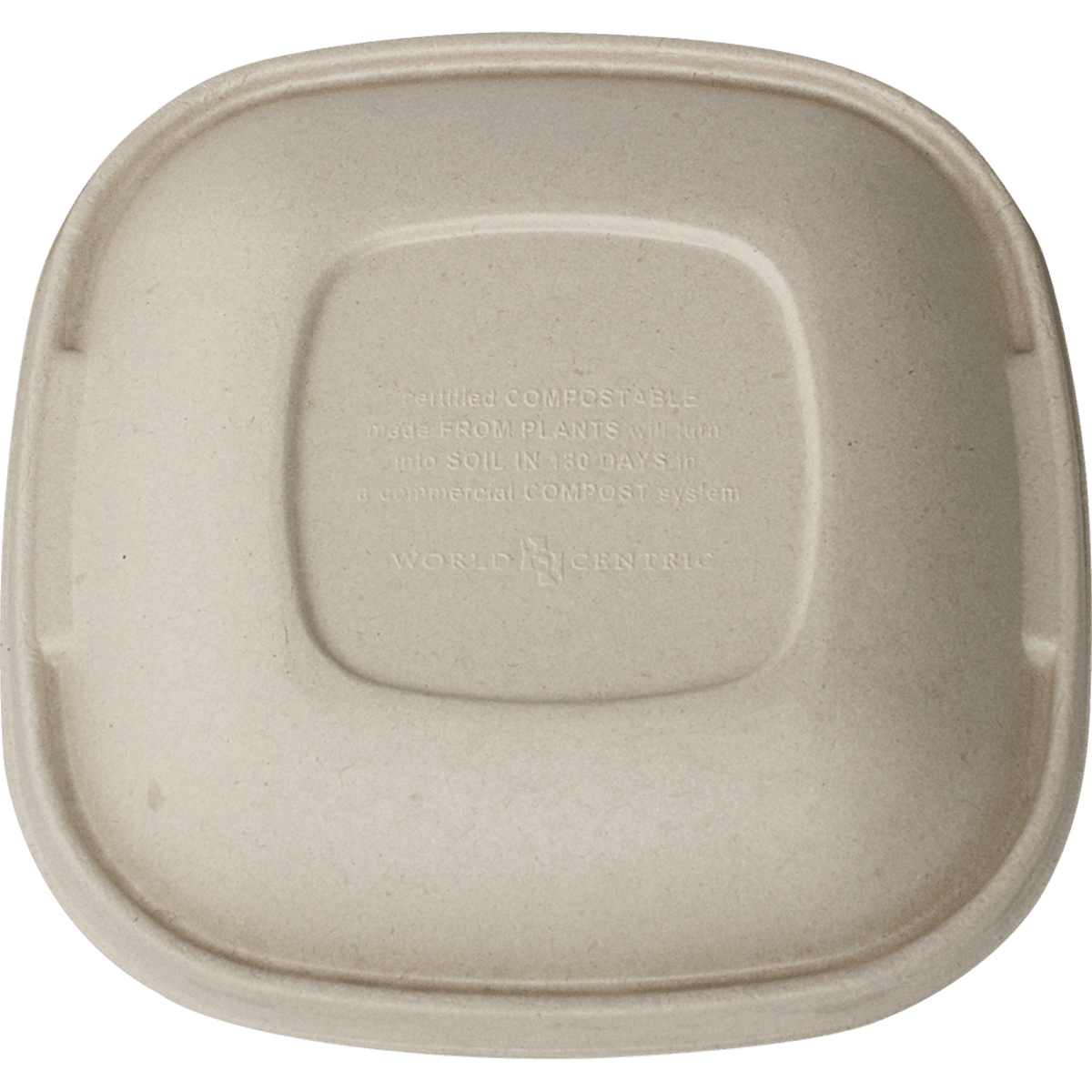 Fiber Lid - fits 24 oz Square Fiber Bowl