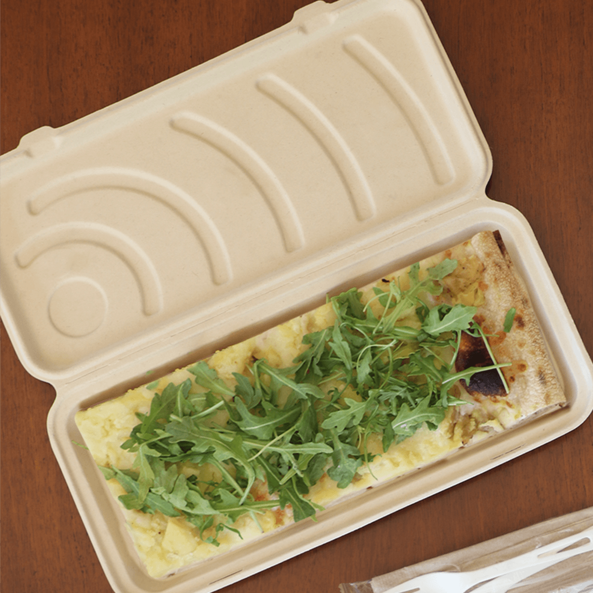 13.5" x 6.5" Fiber Flatbread Box