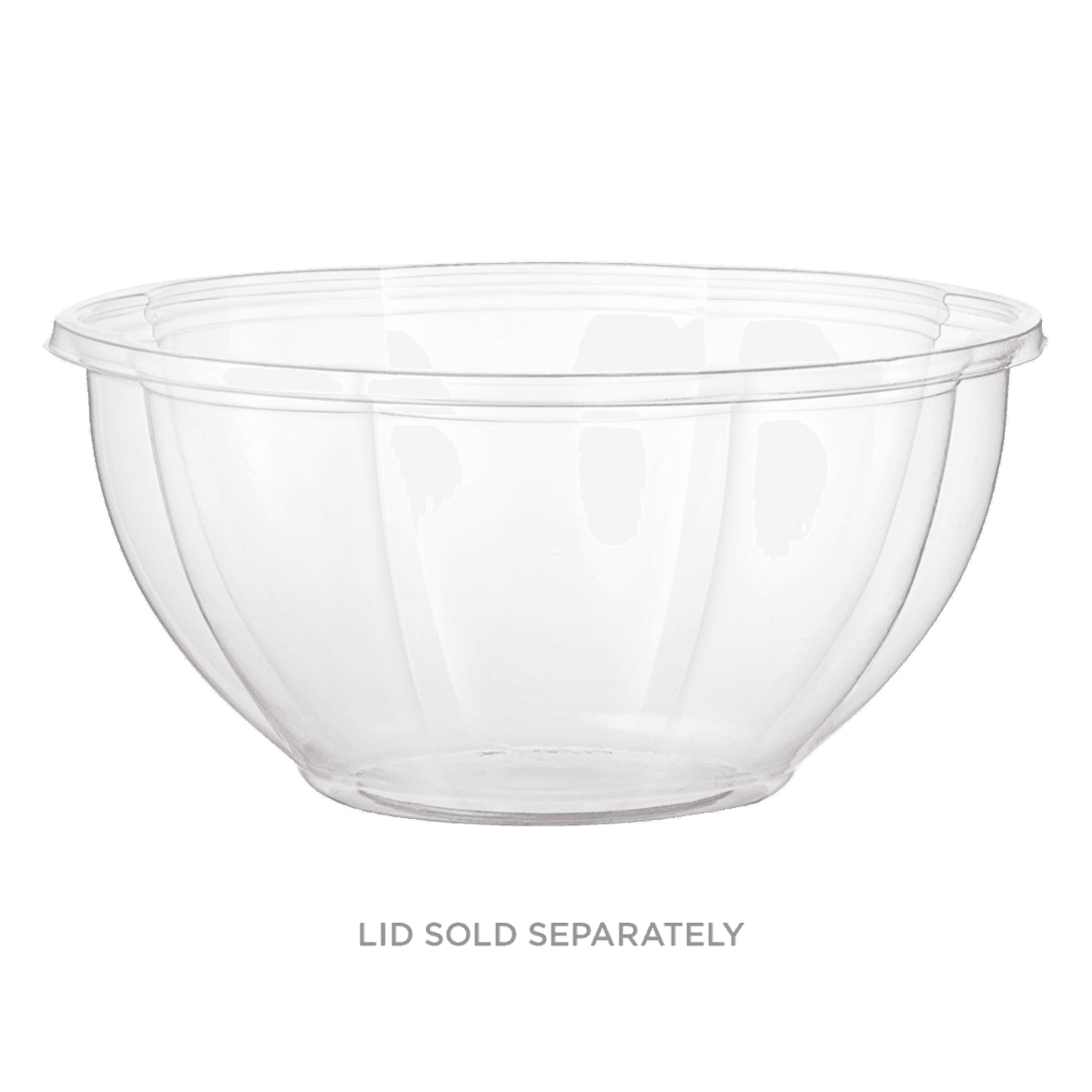 32 oz Round PLA Bowl, Clear