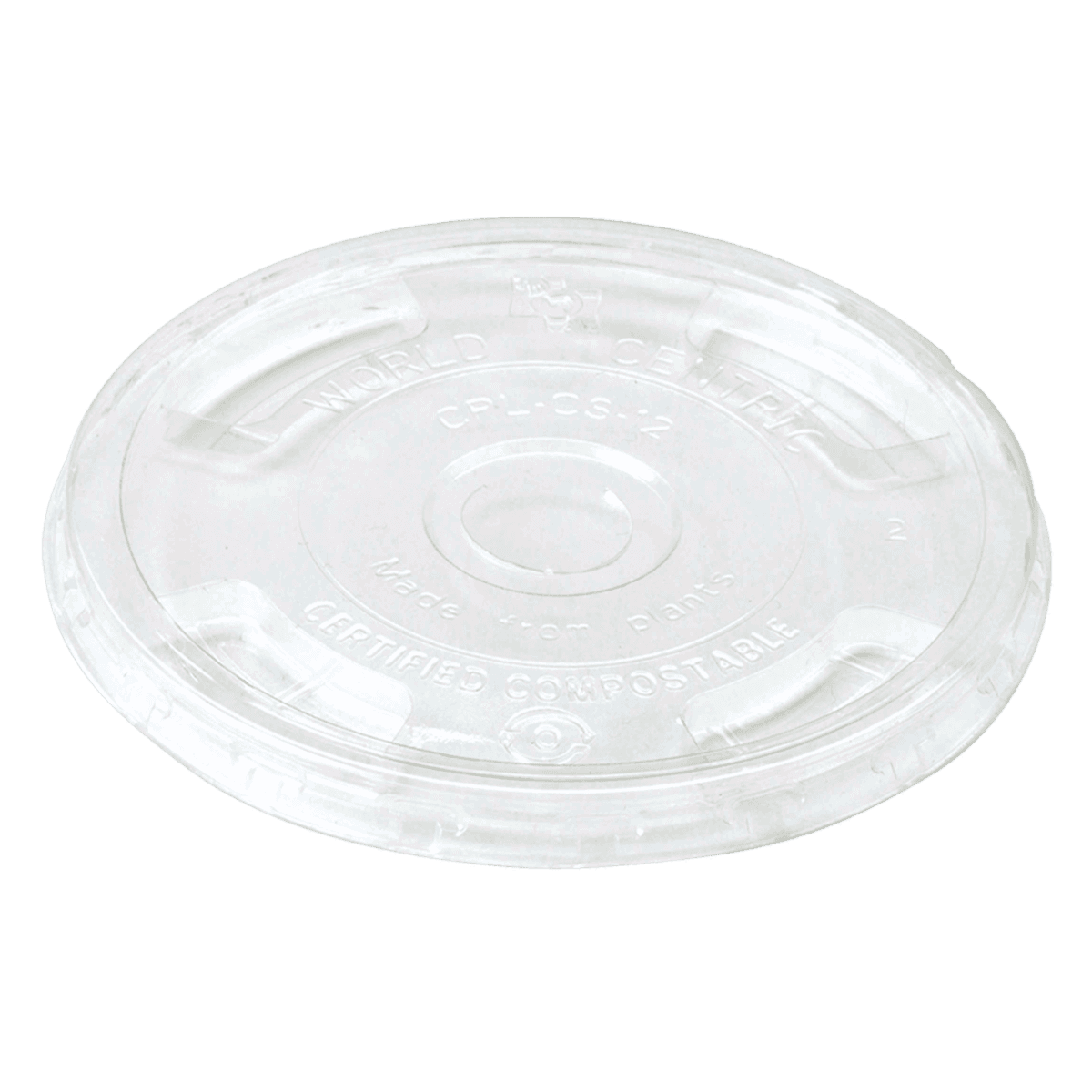 Clear PLA Lid - fits 9Q-24 oz Cold Cups, Straw Hole