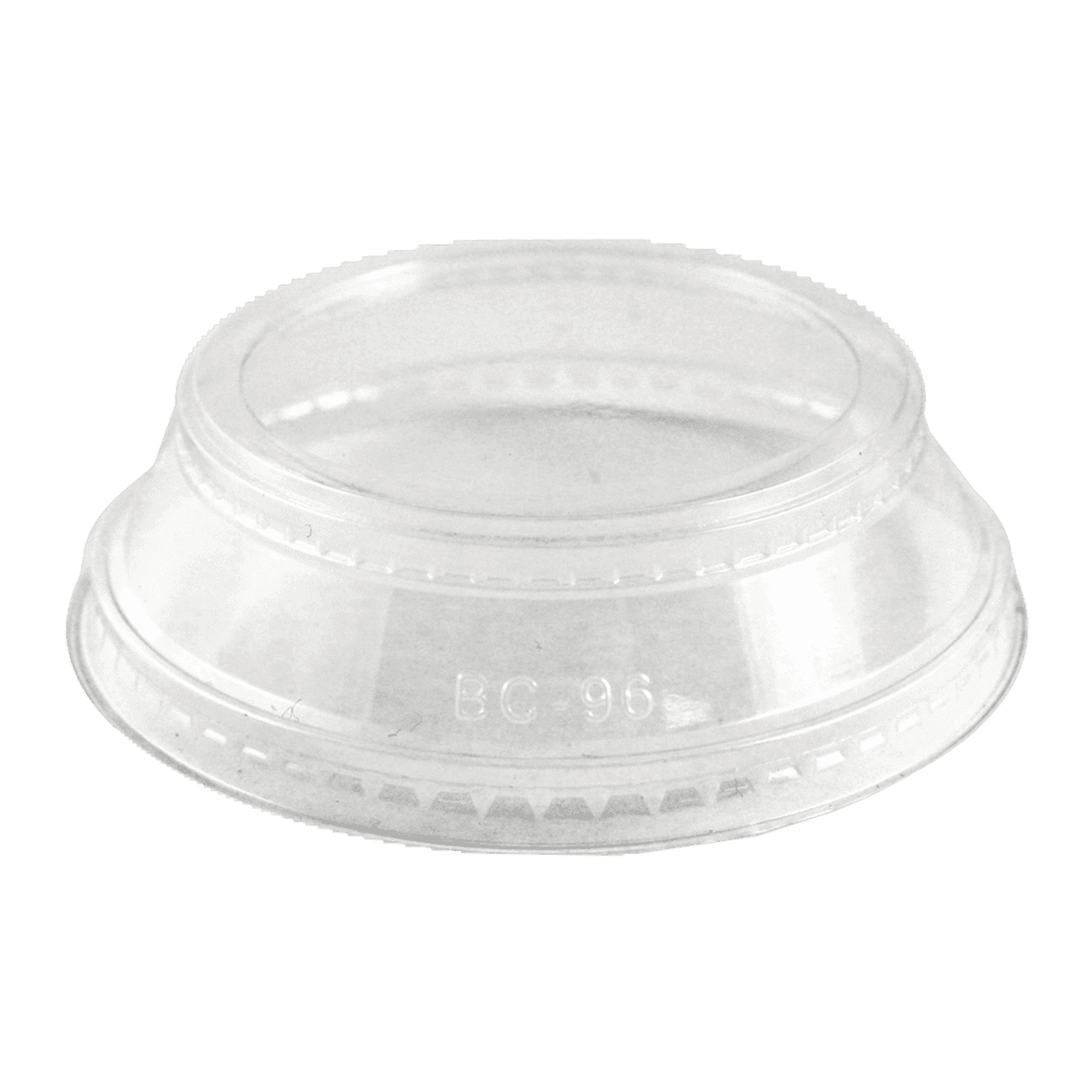 Clear PLA Lid - fits 9Q-24 oz Cold Cups, No Straw Hole, Parfait Lid