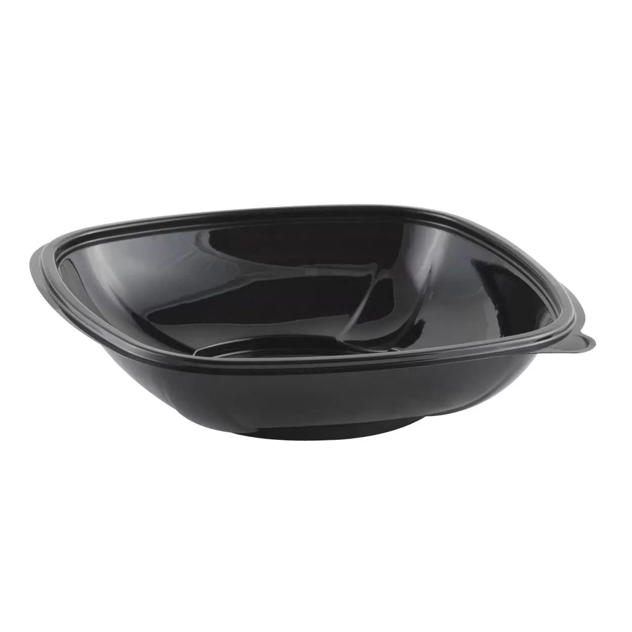 32 oz Square PET Bowl, Black