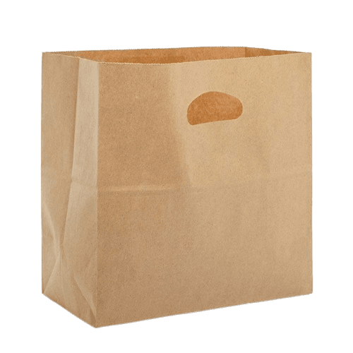 11" x 6" x 11" Kraft Paper Bag with Die-cut Handles