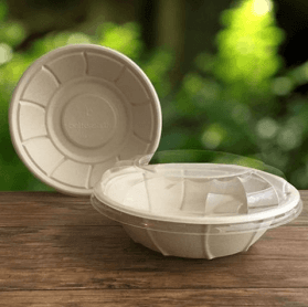 Better Earth® 32oz. Round Eco-bamboo Compostable Fiber Bowl