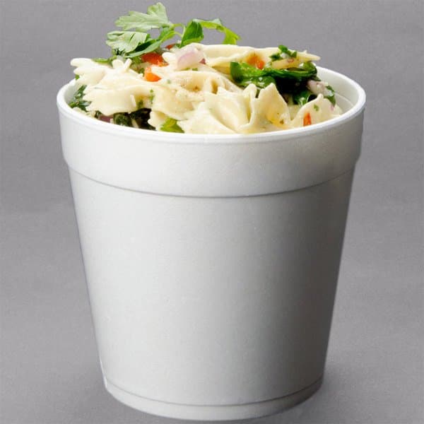 Dart 32MJ48 32 oz. White Foam Food Container
